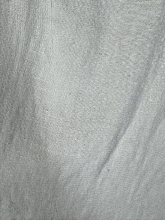 Vintage Harve Benard Linen Dress Cream Embroidered Midi Minimalist Casual - Picture 8 of 16